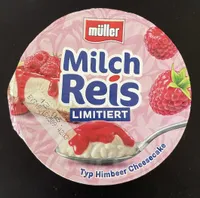 Milchreis Himbeer Cheesecake