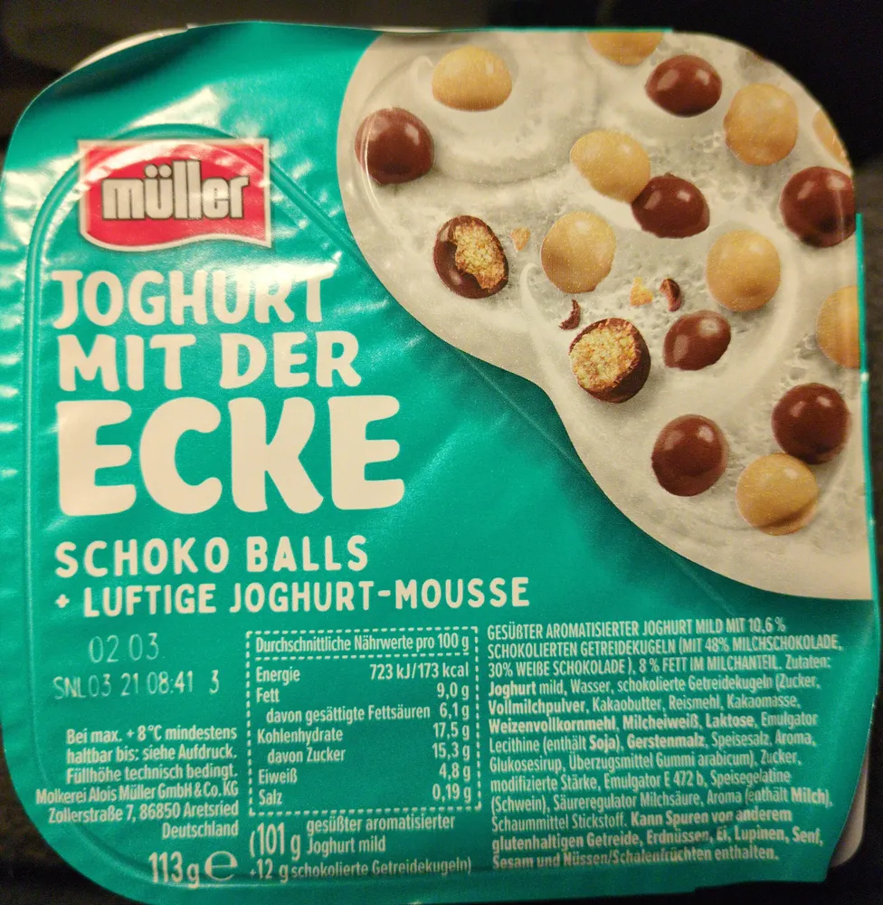 Joghurt mit der Ecke - Schoko Balls + Joghurt Mouse