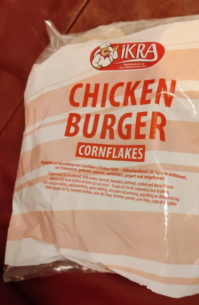 Chicken Burger cornflakes