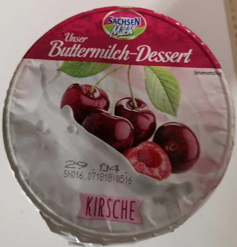 Buttermilch Dessert Kirsch