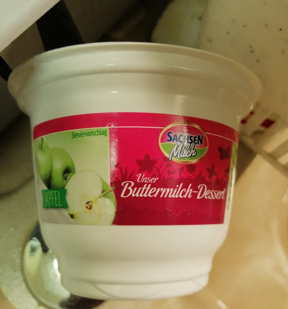 Unser Buttermilch Dessert Apfel