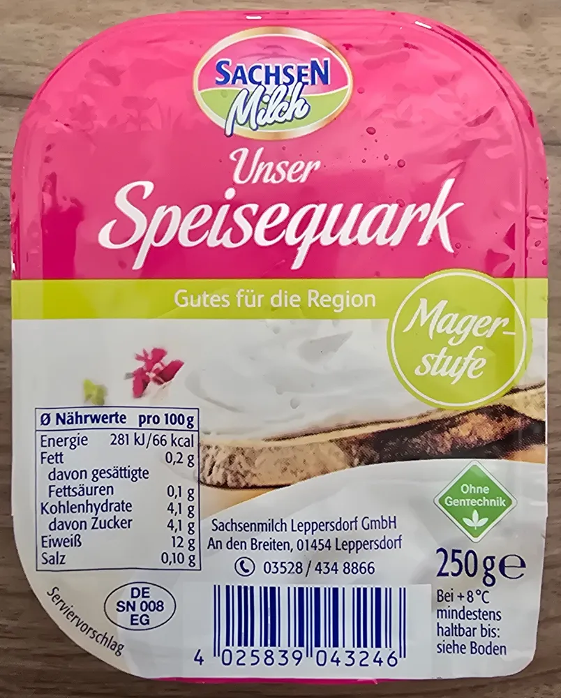 Speisequark Magerstufe