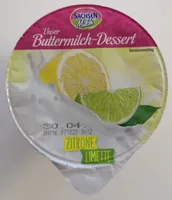 Unser Buttermilch-Dessert Zitrone Limette
