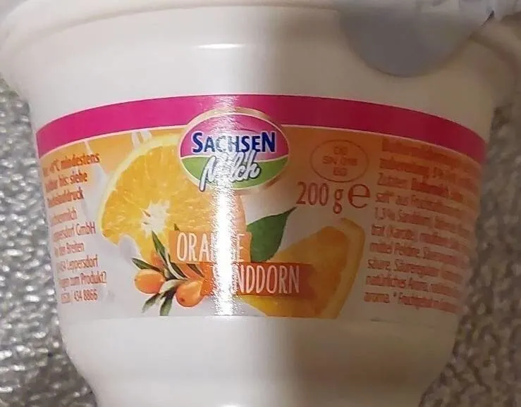 Buttermilch-Dessert Orange Sanddorn