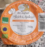 Bio-Joghurt Pfirsich und Aprikose