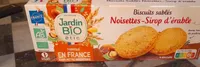 Biscuits sables noisettes dirop d'erable