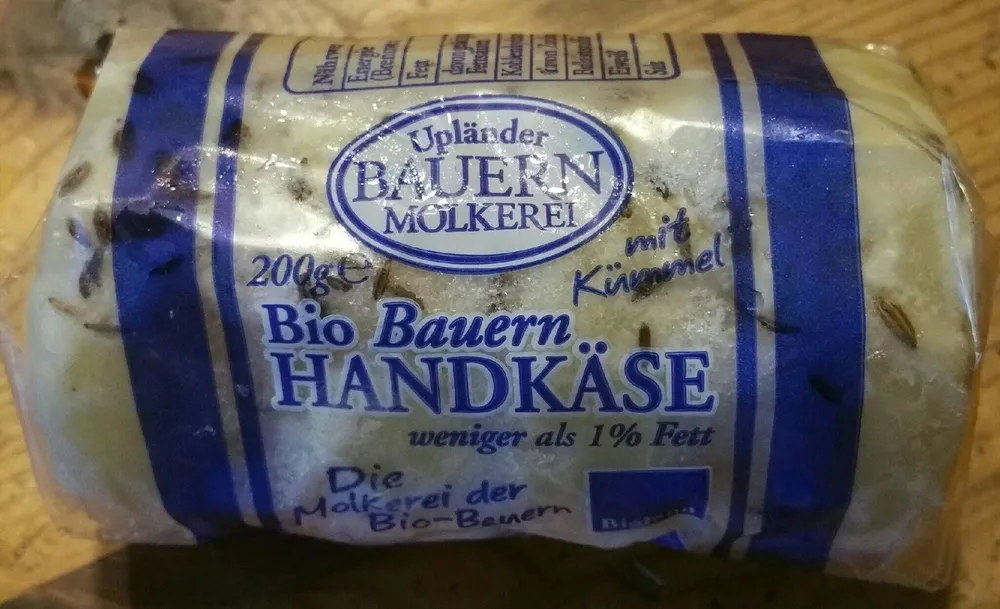 Upländer Bauernhandkäse, Mit Kümmel