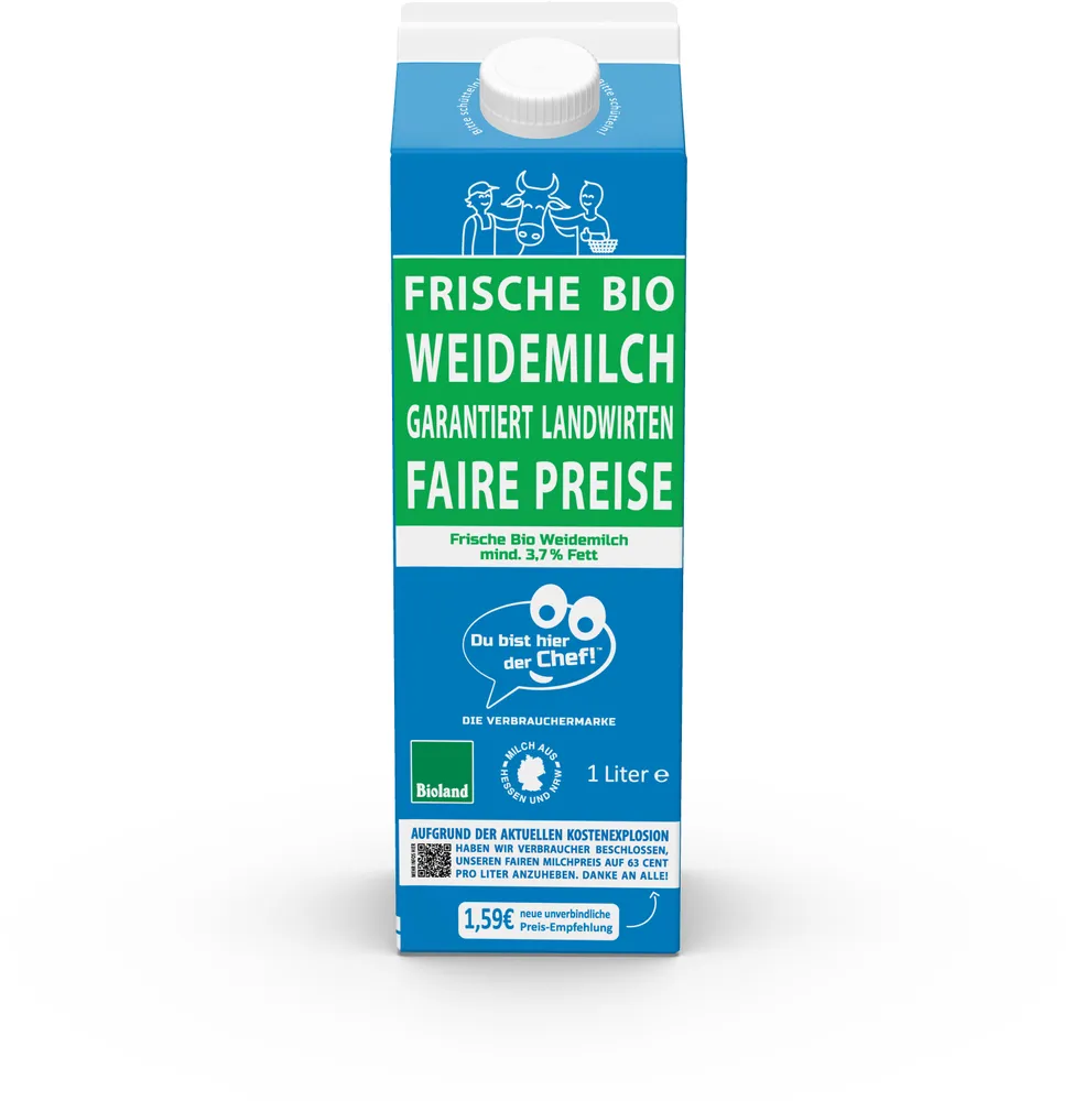 Frische Bio Weidemilch