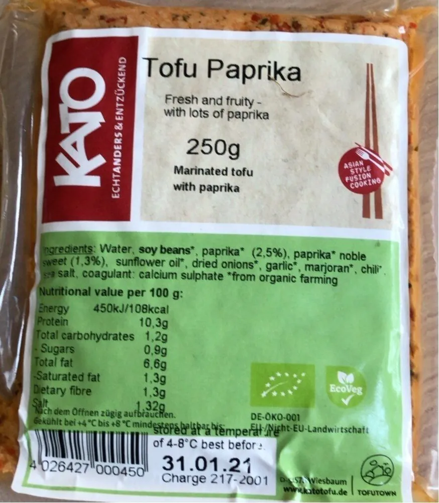 Tofu paprika