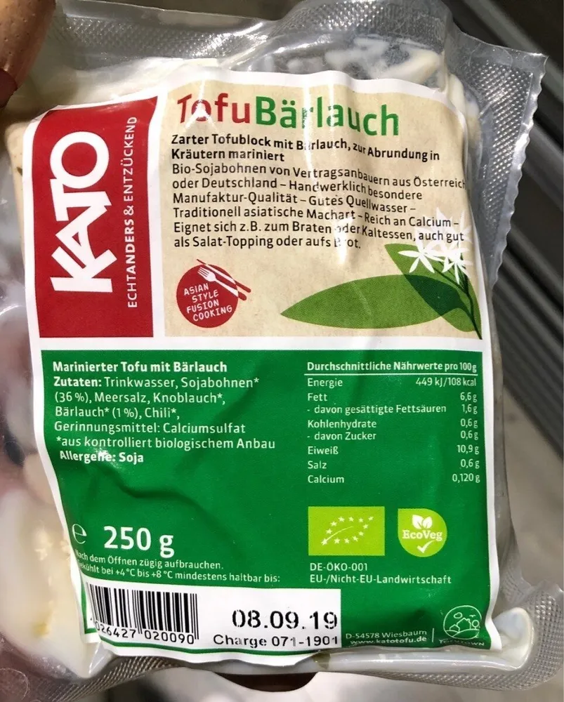 Bärlauch Tofu