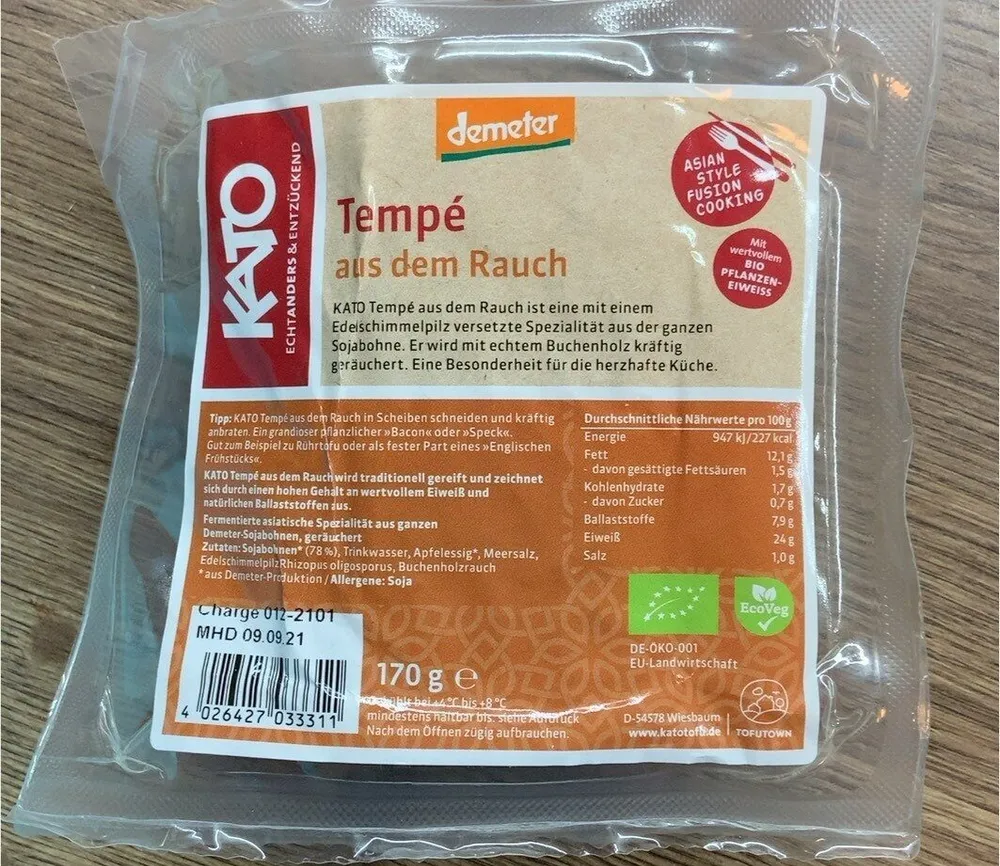 Tofu Tempé aus dem Rauch