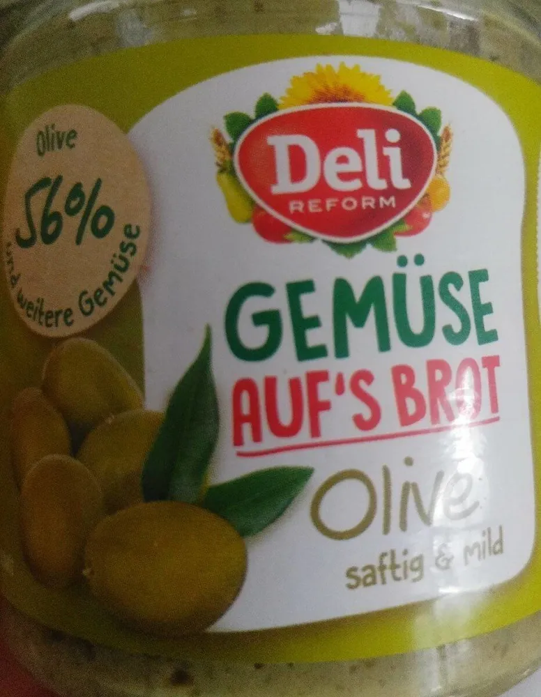 Gemüse auf's Brot Olive