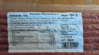 Pikanten Wurst-Snack