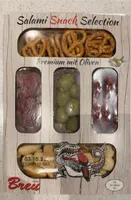 Salami Snack Selection mit Oliven