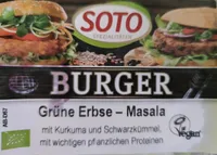 Burger Grüne Erbse - Masala - vegan
