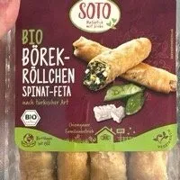 SOTO Bio Börekröllchen Spinat-Feta nah türkischer Art  4026584132124 Teigrollen mit Blattspinat und Feta