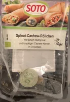 Spinat-Cashew-Röllchen