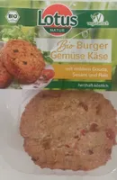 Bio Burger Gemüse Käse