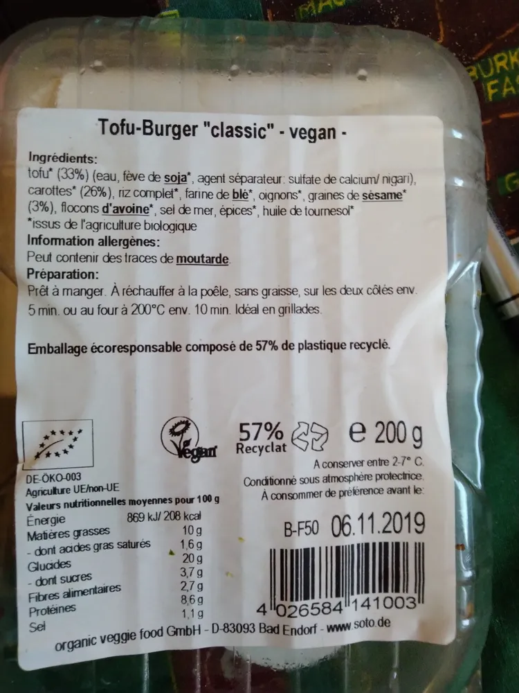 Tofu-burger