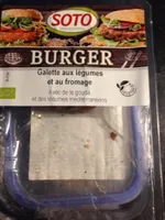 Burger/ Galette aux legumes et au fromage