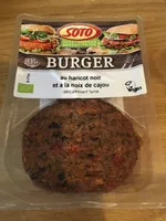 Burger au haricot noir et à la noix de cajou