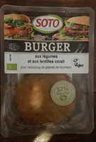 Burger aux légumes et aux lentilles corail