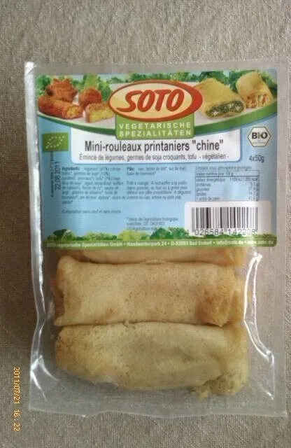 Mini Rouleaux printaniers Chine vegan