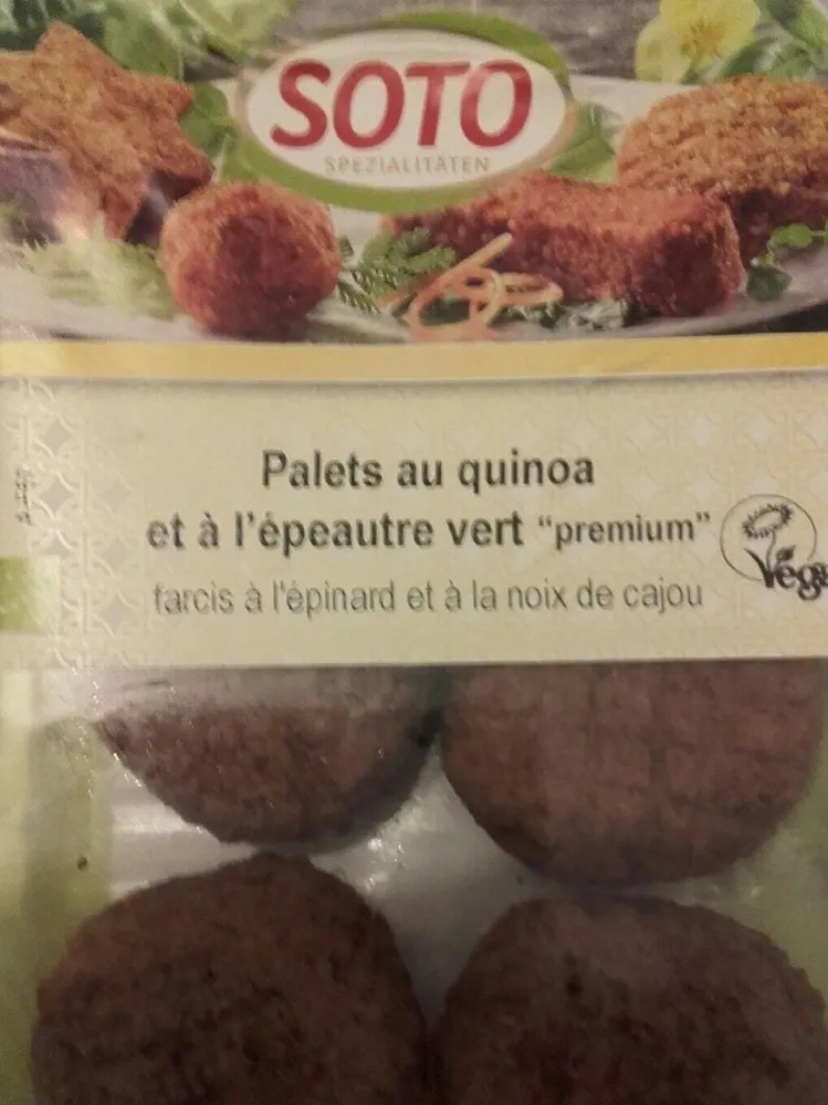 Palette au quinoa et à l épeautre vert
