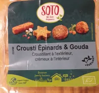 Médaillons d'épinards et gouda, panés