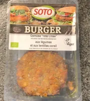 Burger aux legumes et lentilles corail
