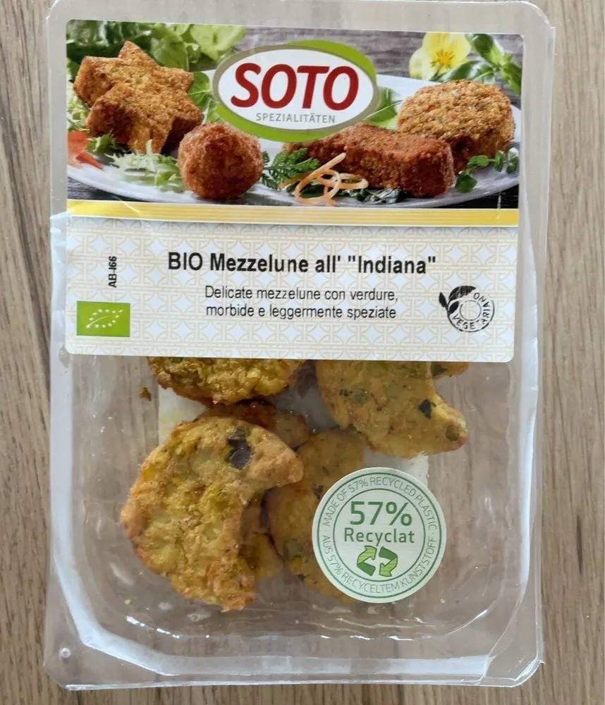 Bio mezzelune all’ “indiana”