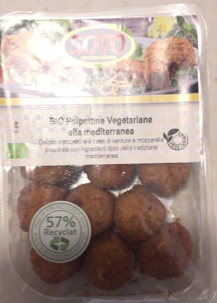 Bio polpettine vegetariane alla mediterranea