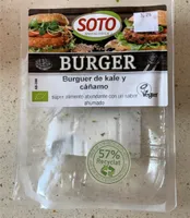 Burguer de kale y cañamo, vegano