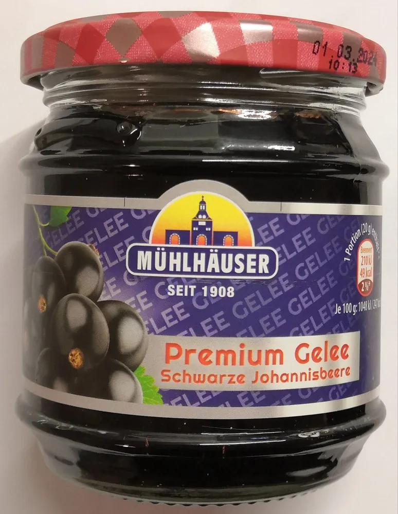 Premium Gelee Schwarze Johannisbeere