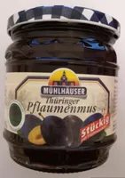 Thüringer Pflaumenmus, stückig, mit Fruchtstücken