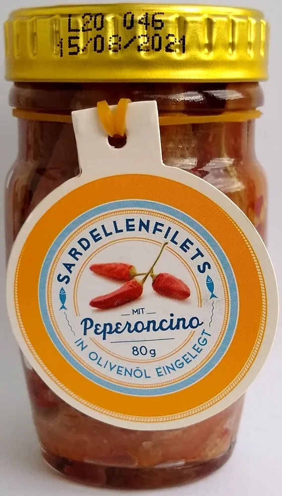 Sardellenfilets mit Peperoncino