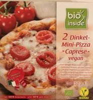 2 Dinkel-Mini-Pizza „caprese“ vegan