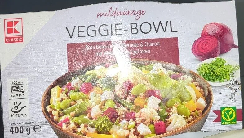 Veggie-Bowl Rote Bete-Linsen-Gemüse