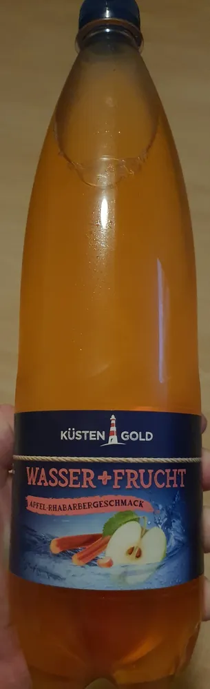 Küstengold Wasser + Frucht Apfel-Rhabarbergeschmack