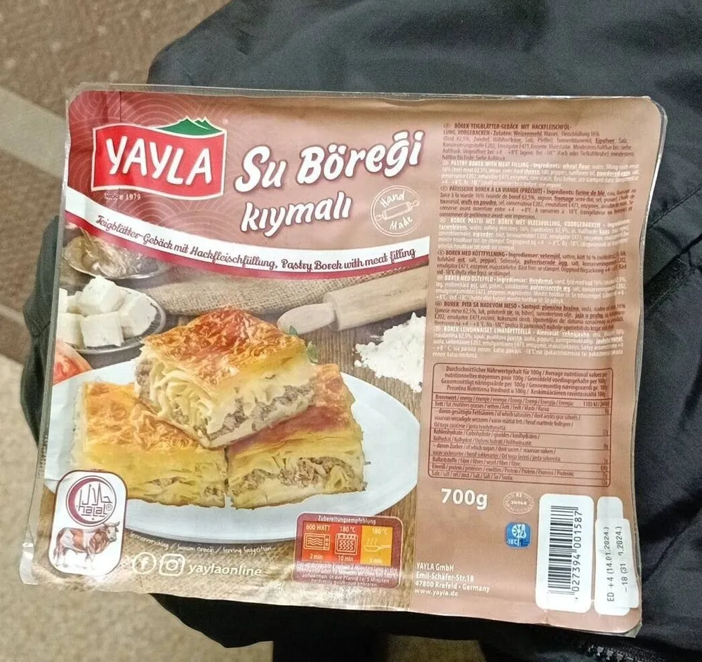 Su böreği kıymalı