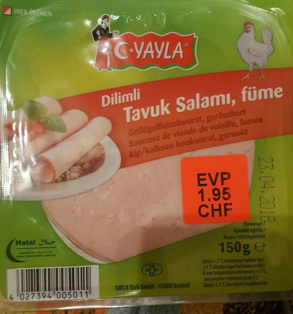 Tavuk Salami, Füme, Geflügelfleischwurst