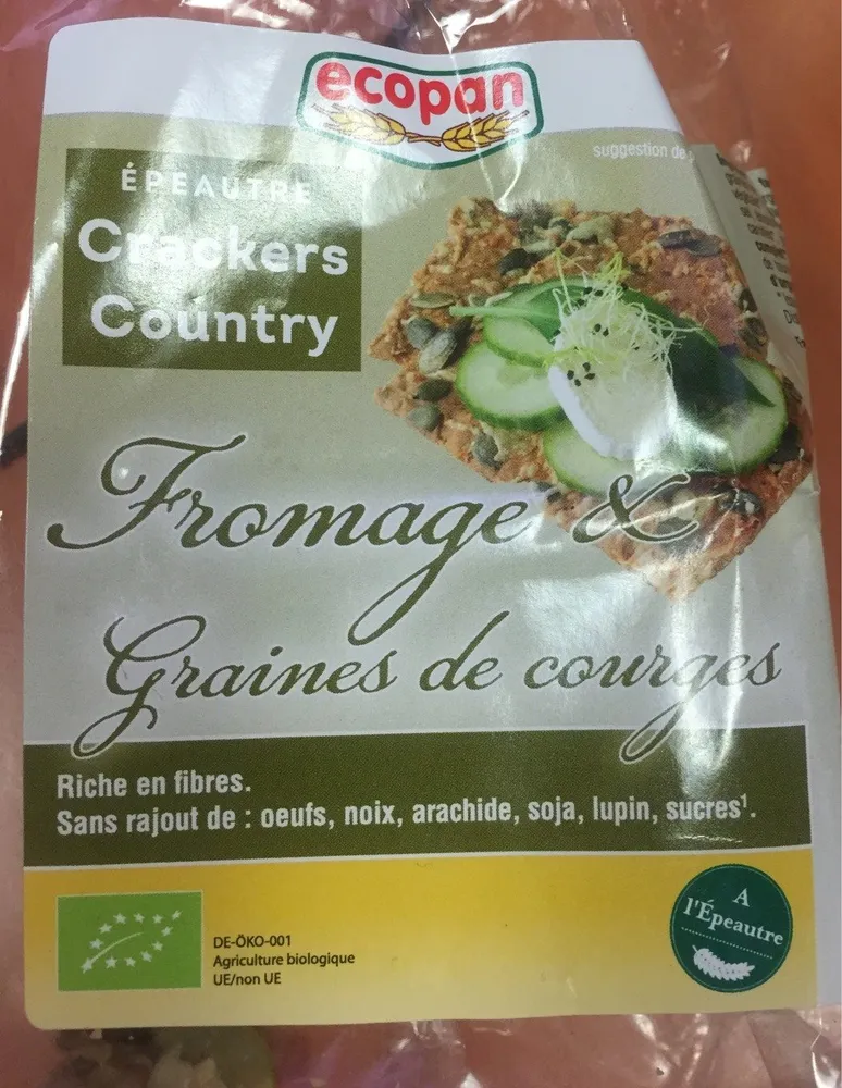Crackers Country Fromage & Graines de courges