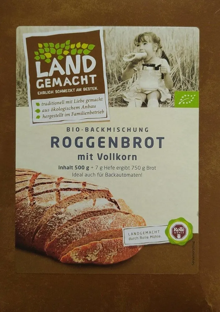 BIO Backmischung Roggenbrot mit Vollkorn