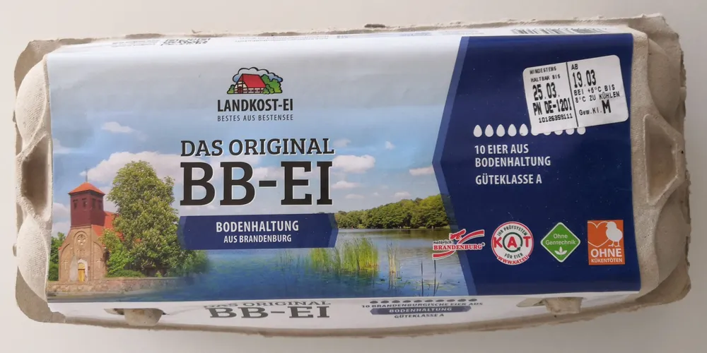 Landkost-Ei Das Original BB-Ei, Bodenhaltung aus Brandenburg