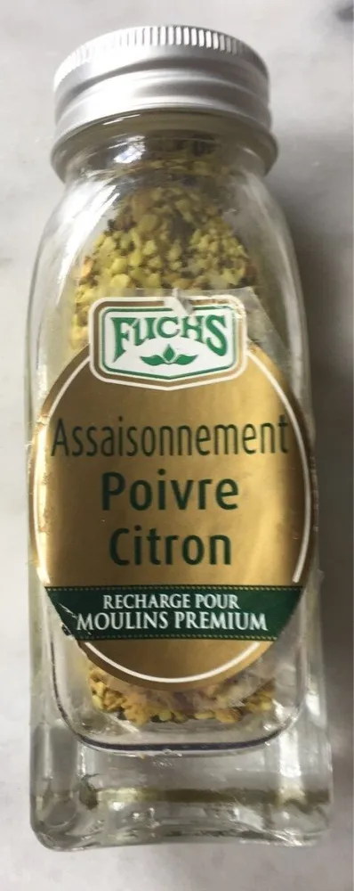 Assaisonnement Poivre Citron - recharge pour moulins premium