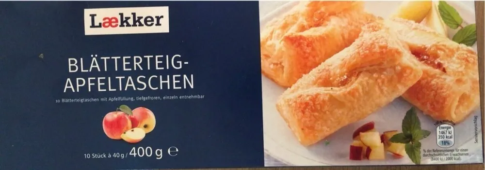 Blätterteig apfeltaschen