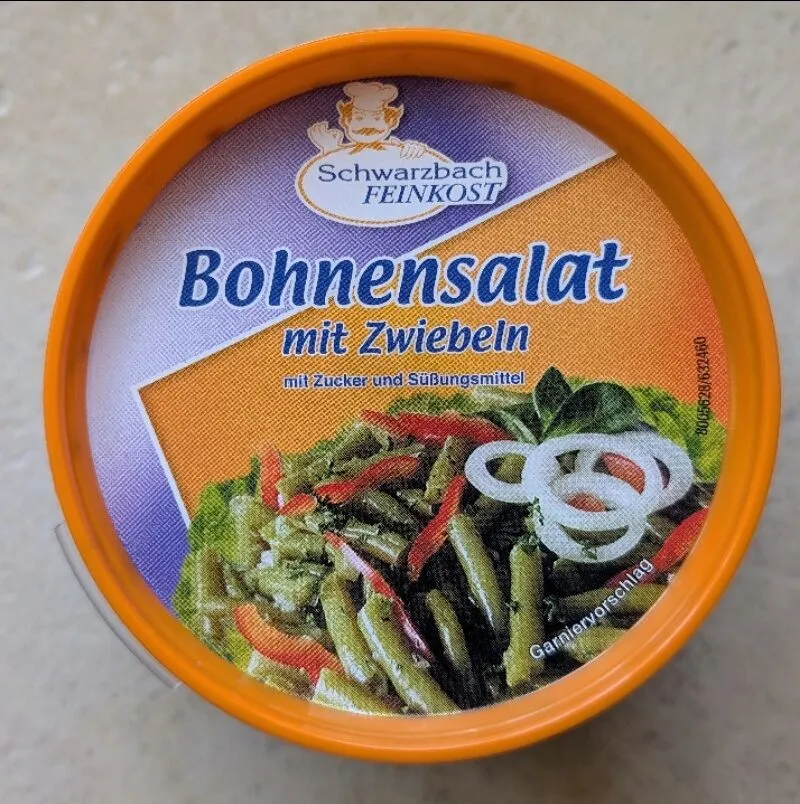 Bohnensalat mit Zwiebeln