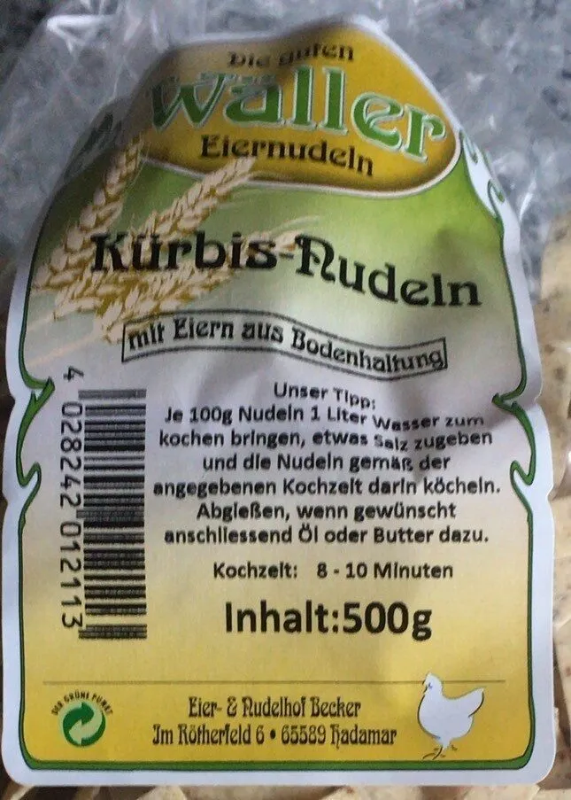 Kürbis-Nudeln