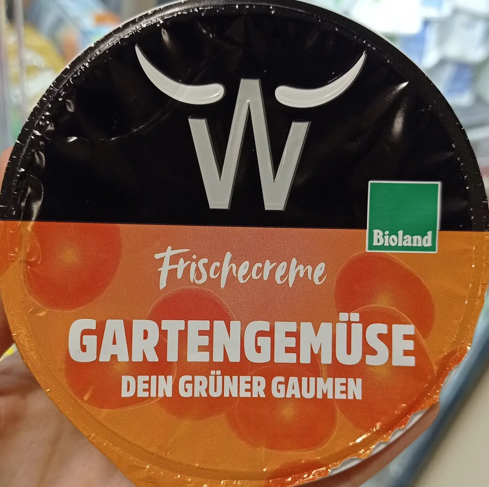 Gartengemüse Frischkäsecreme