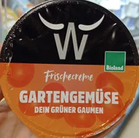 Gartengemüse Frischkäsecreme